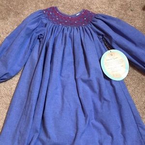 Girls size 4 smocked dress NTW